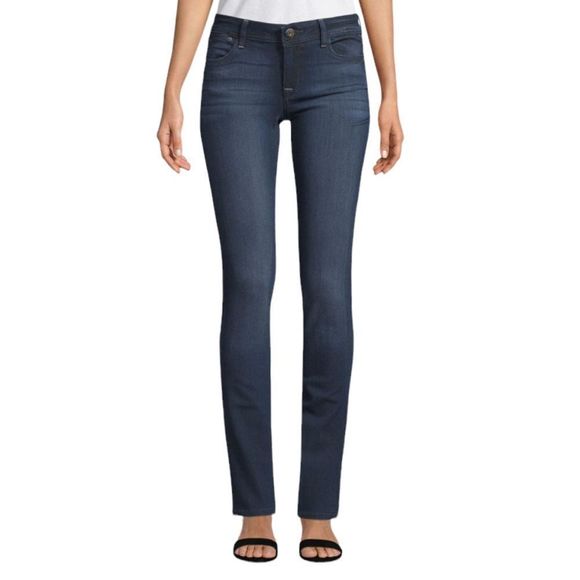 NWT DL1961 Grace High Rise Straight Leg Jeans 28 6 Dark Wash - Picture 1 of 13